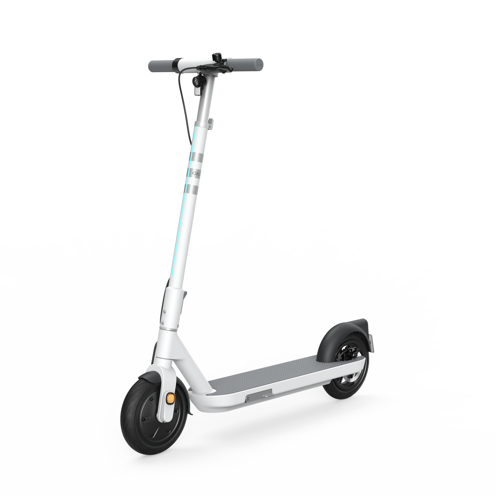 Foldable Electric Scooter w/18.6 Miles Max Operating Range & 15.5 mph Max Speed - White