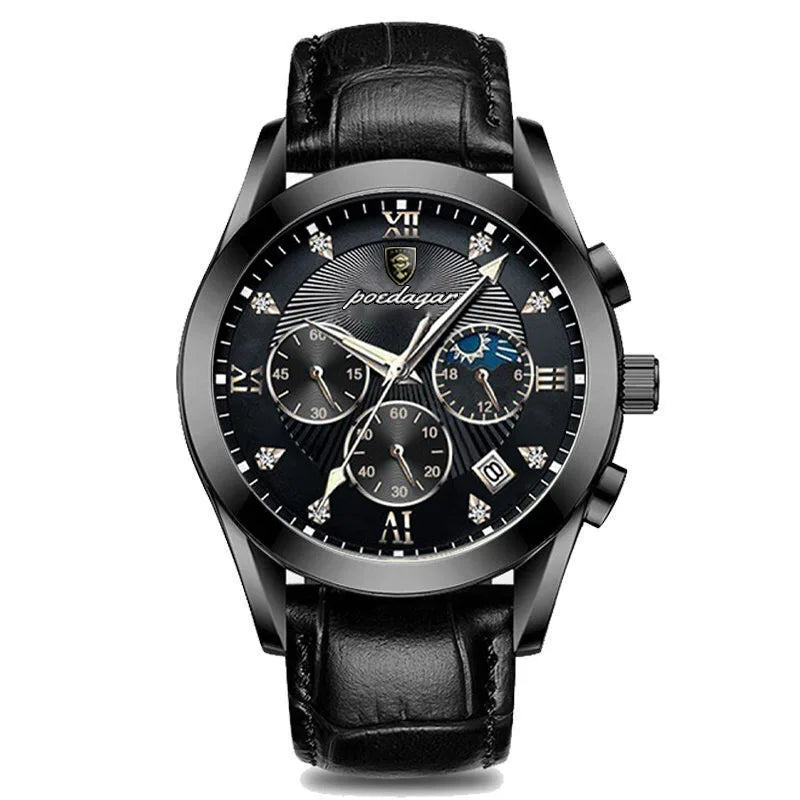 Hot POEDAGAR Fashionable Luxury Men's Wristwatch 820 High Quality Quartz Movement Mens Watch Waterproof Luminous Calendar Clock