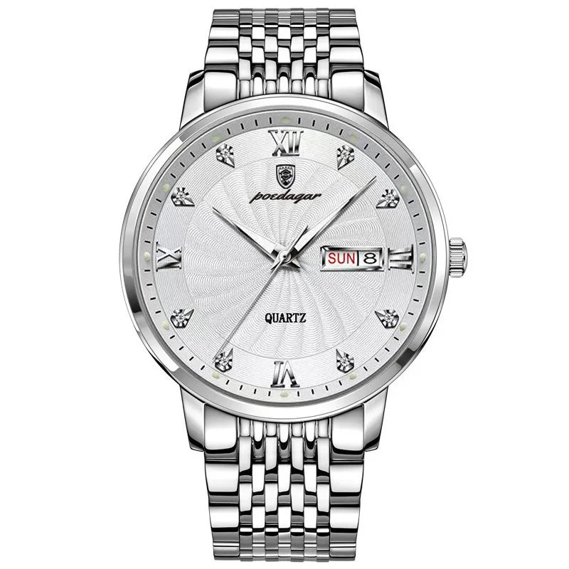 POEDAGAR 827 Watch for Men Luxury Charming Wristwatch Fashion Quartz Charming Men's Watches Reloj Relojes Hombre Custom Watches