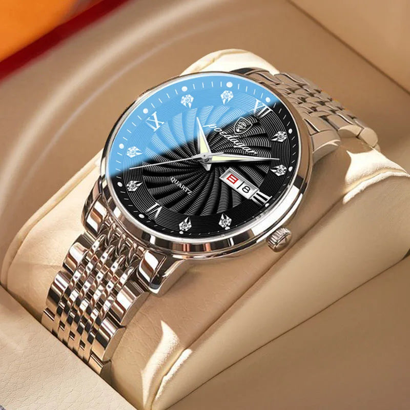 POEDAGAR 827 Watch for Men Luxury Charming Wristwatch Fashion Quartz Charming Men's Watches Reloj Relojes Hombre Custom Watches