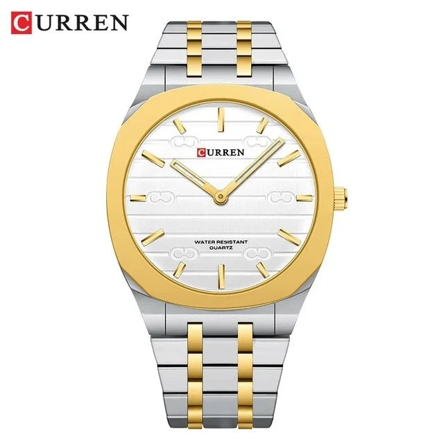 CURREN Watch Men 8444 Stainless Steel Golden Mens Watches Luxury New Arrivals Waterproof Analog Quartz Wrist Watch Men's Reloj