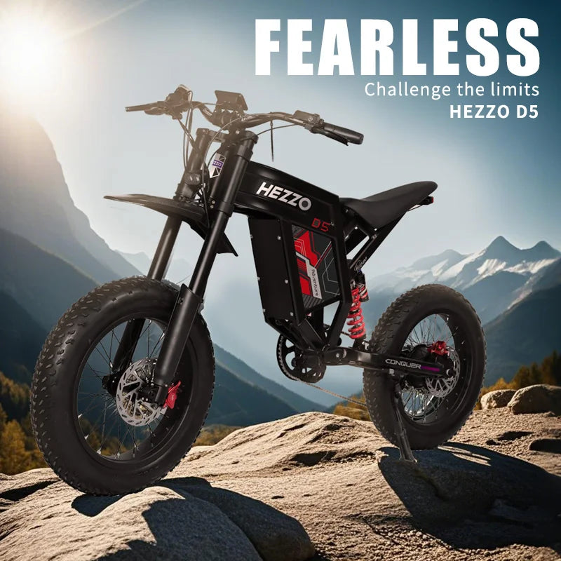 Summit Bike 60V 3000W 70km/h Electric Bicycle Full Suspension
