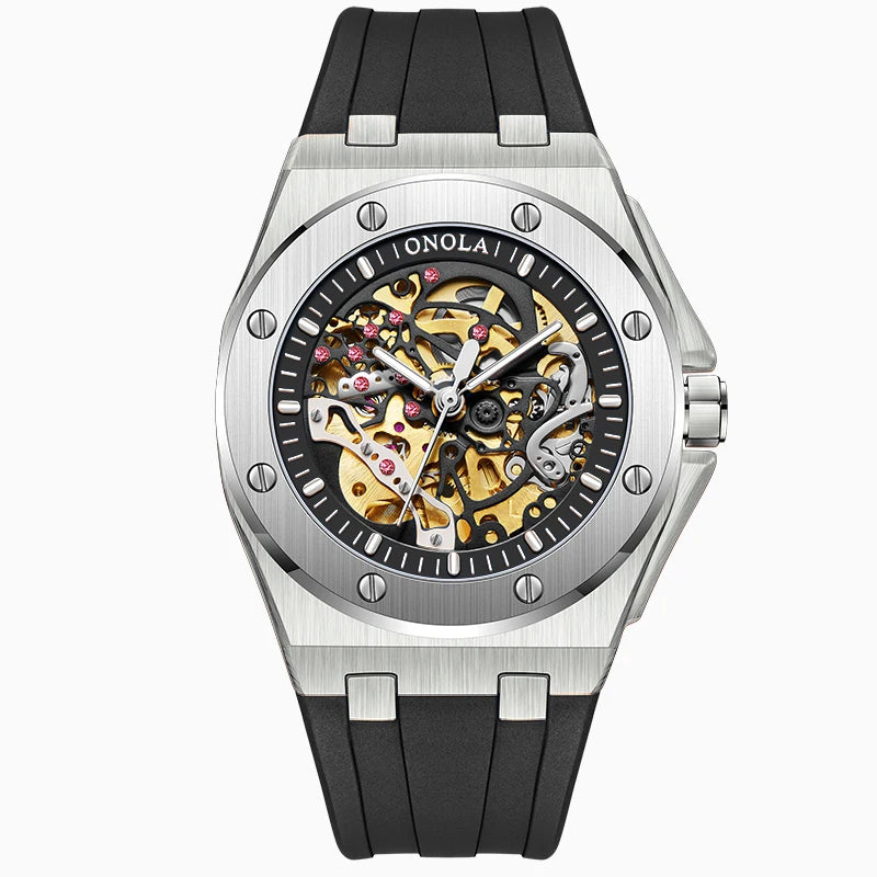 ONOLA Watch Top Brand Luxury Sports Men Wristwatch Waterproof  Automatic Mechanical Watches Relogio Masculino