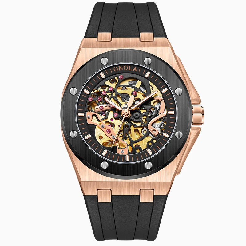 ONOLA Watch Top Brand Luxury Sports Men Wristwatch Waterproof  Automatic Mechanical Watches Relogio Masculino