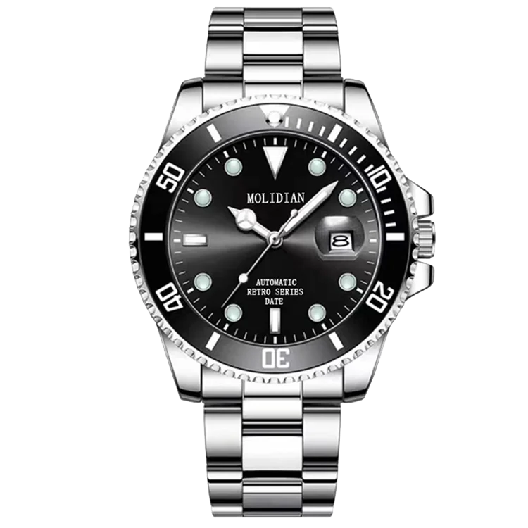 Authentic Fully Automatic Men's Pure Mechanical Watch with Hollow Tourbillon Waterproof Luminous Stainless Steel Watch