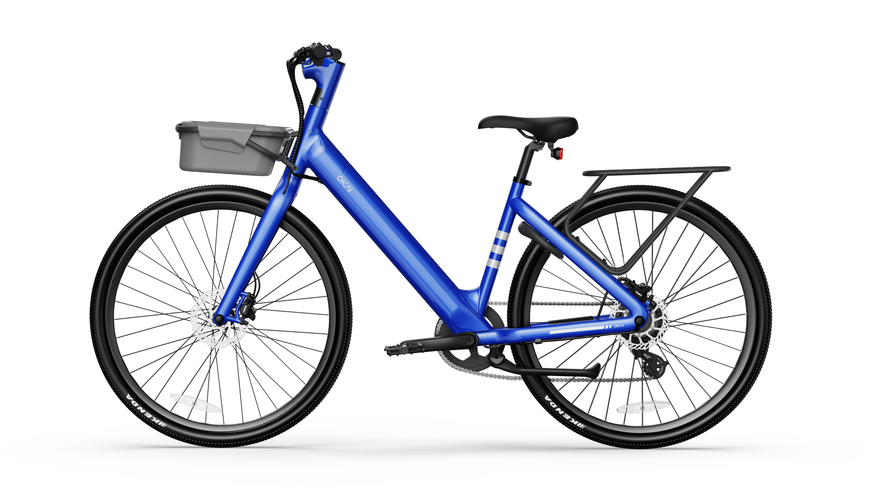 Minimalist Fitness Step-through e-Bike w/ up to 62 miles Max Operating Range and 20 MPH Max Speed - Bolt Blue