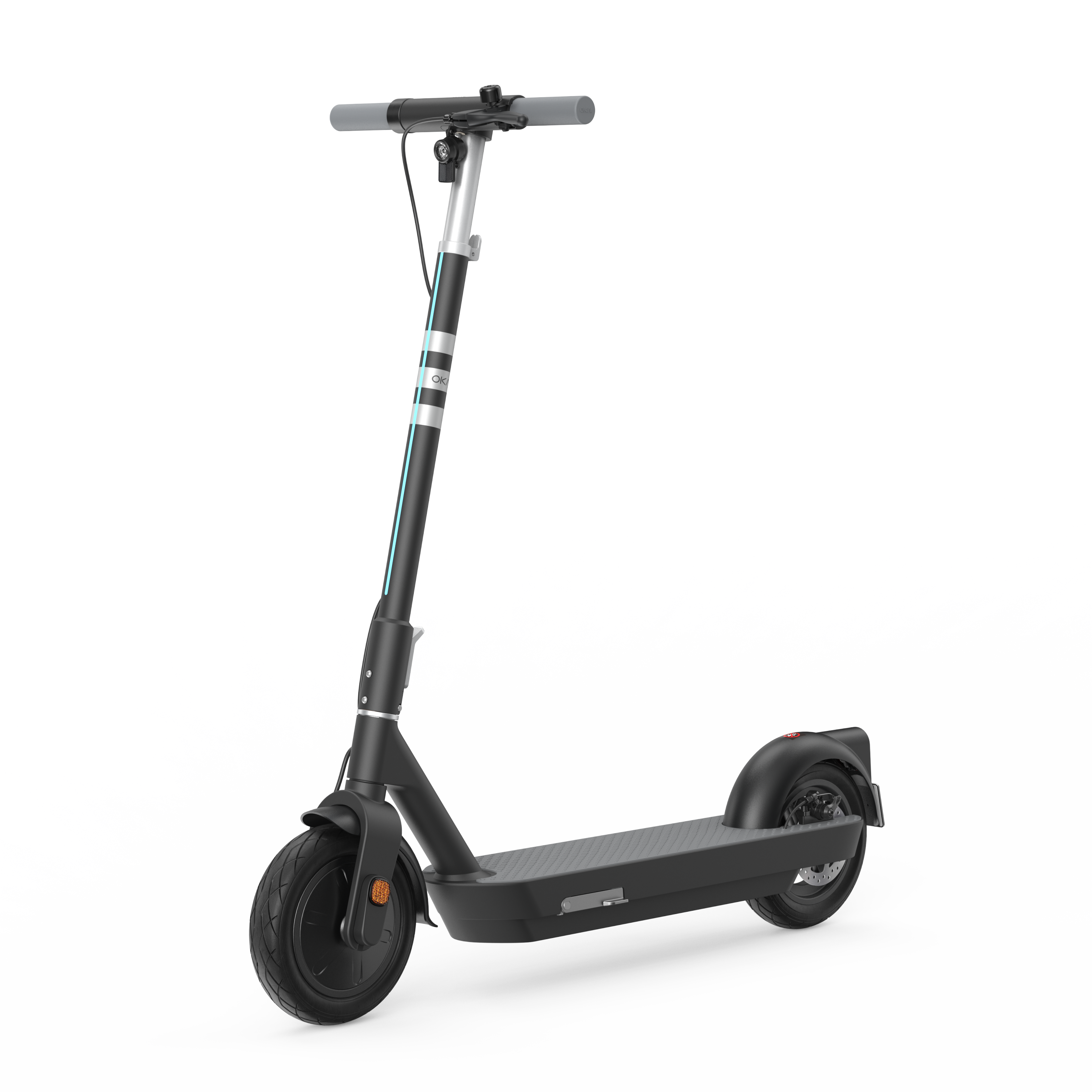 Foldable Electric Scooter w/ 50 Miles Max Operating Range & 20 mph Max Speed - Blac
