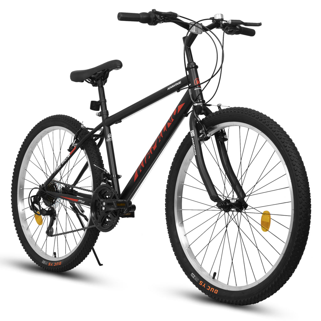 A26338 26 Inch Carbon Steel Frame Mountain Bike,21-Speed Dual V-Brake, Adult and Teens Bicycle for Mountain